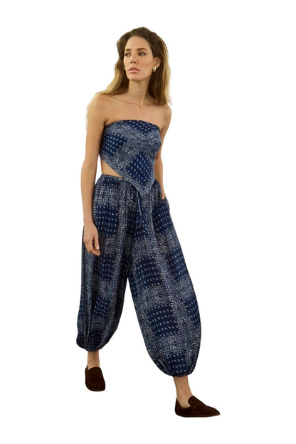Briggs Pant in Inkwell Paisley by Hunter Bell, alternate view