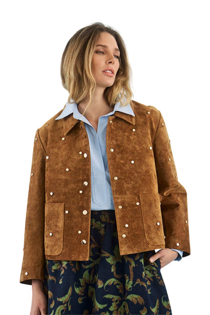 Hanlin Jacket in Saddle by Hunter Bell, alternate view