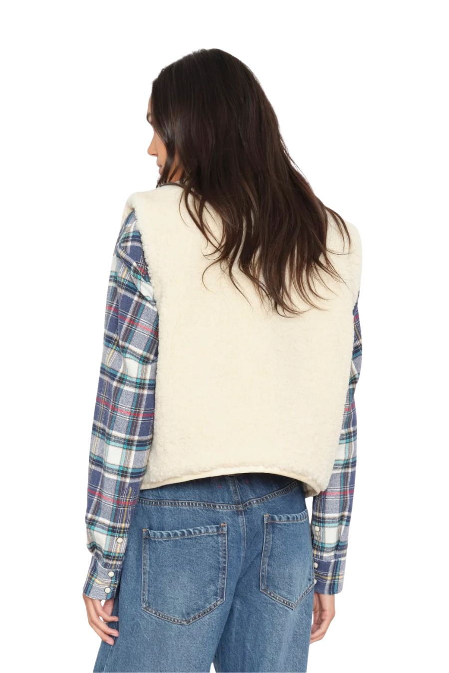 Kensi Vest in Cream by Xirena, alternate view