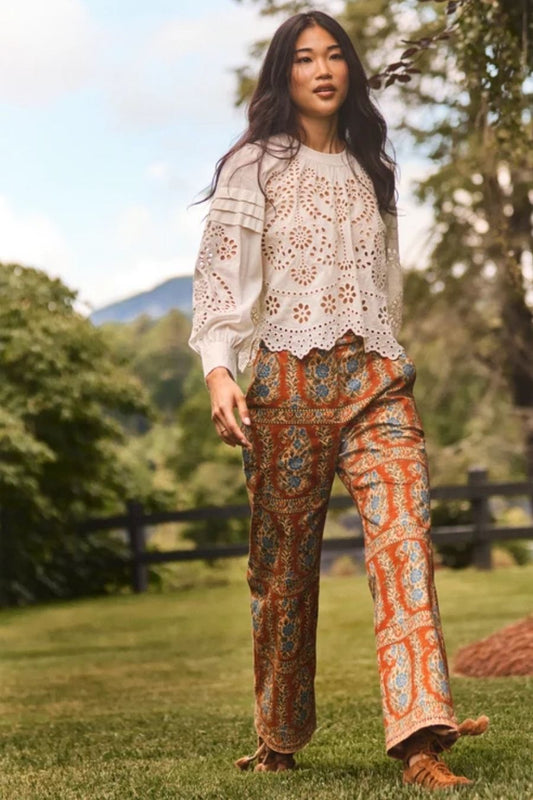 Juno Pant in Amber Glen Brown
