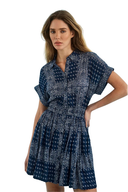 Howard Dress in Inkwell Paisley by Hunter Bell, alternate view