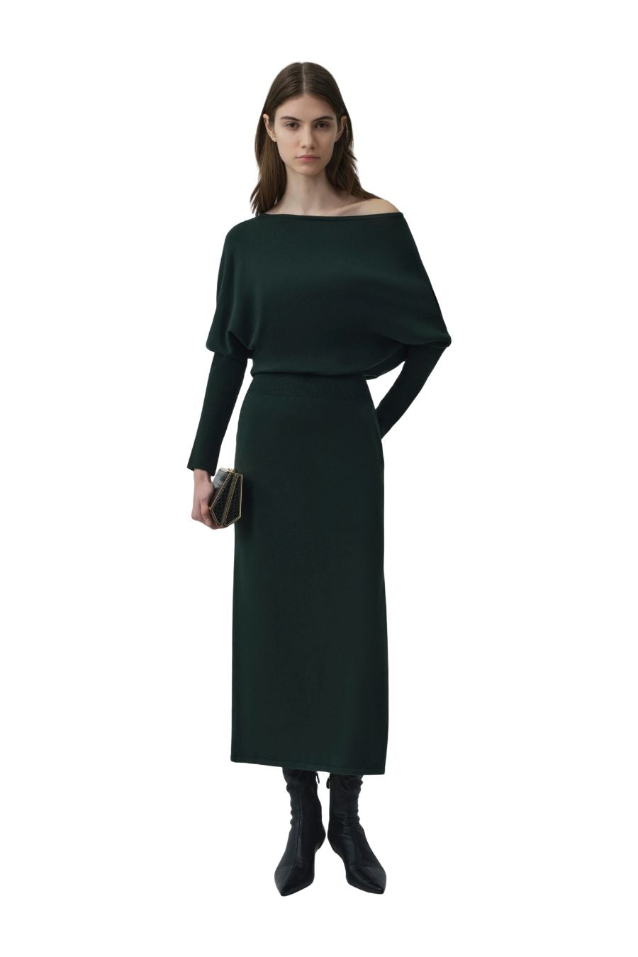Janese Knit Dress in Everglade