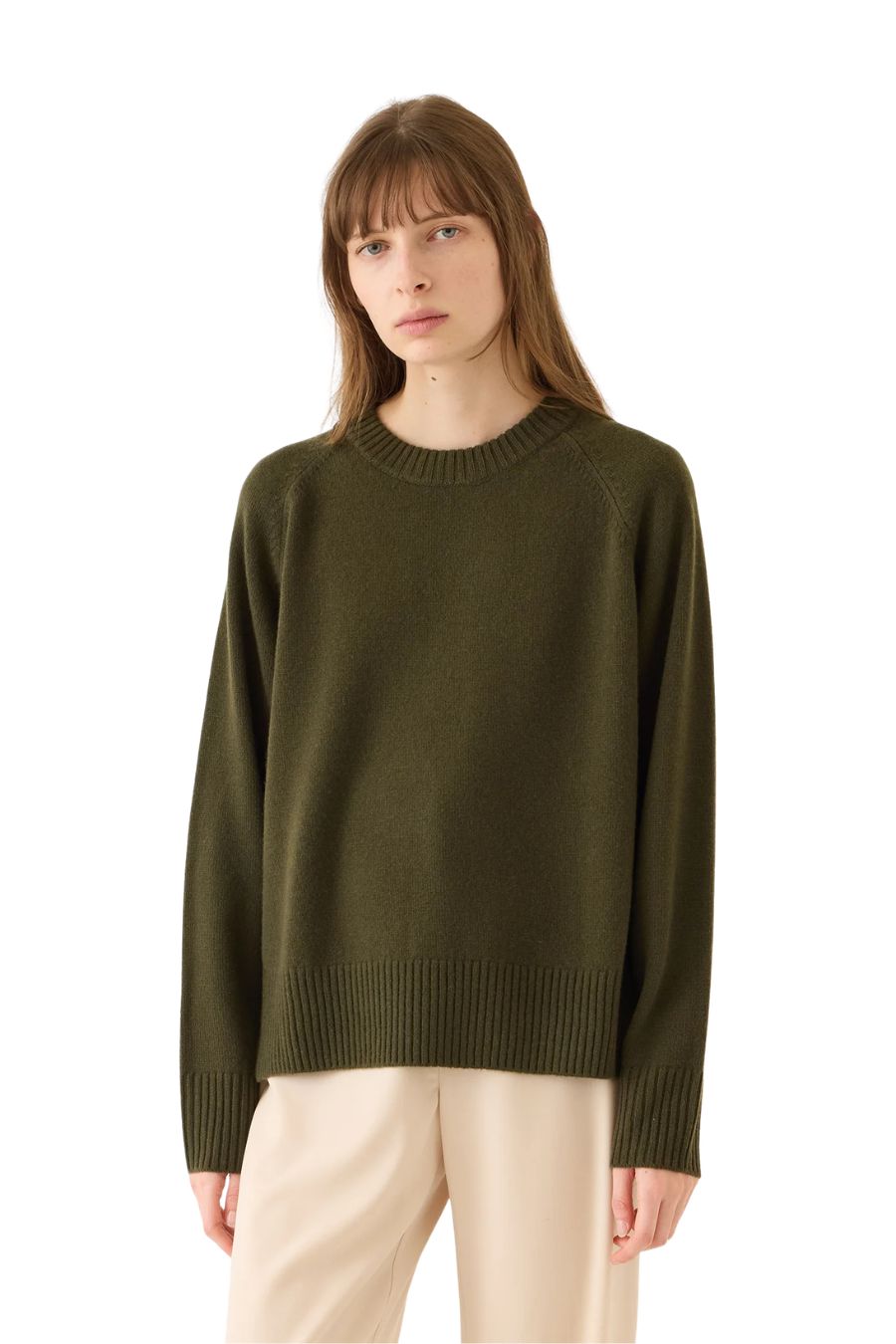 Orla Cashmere Sweater in Loden