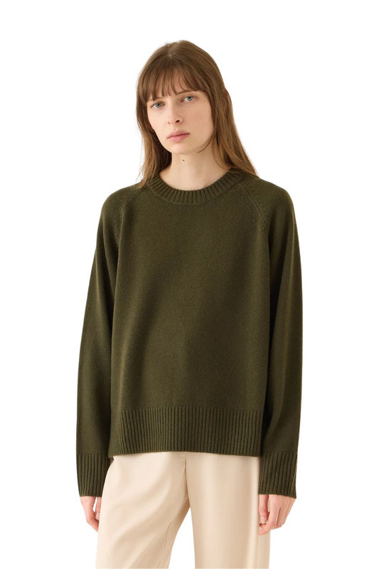 Orla Cashmere Sweater in Loden
