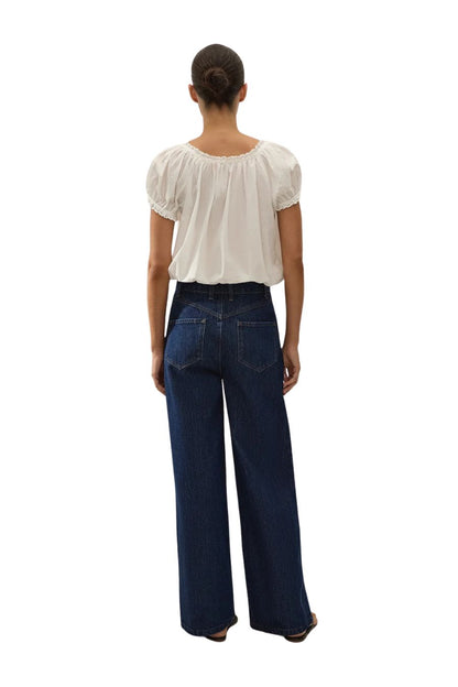 Gabi Top in Fernanda Lace Antique White