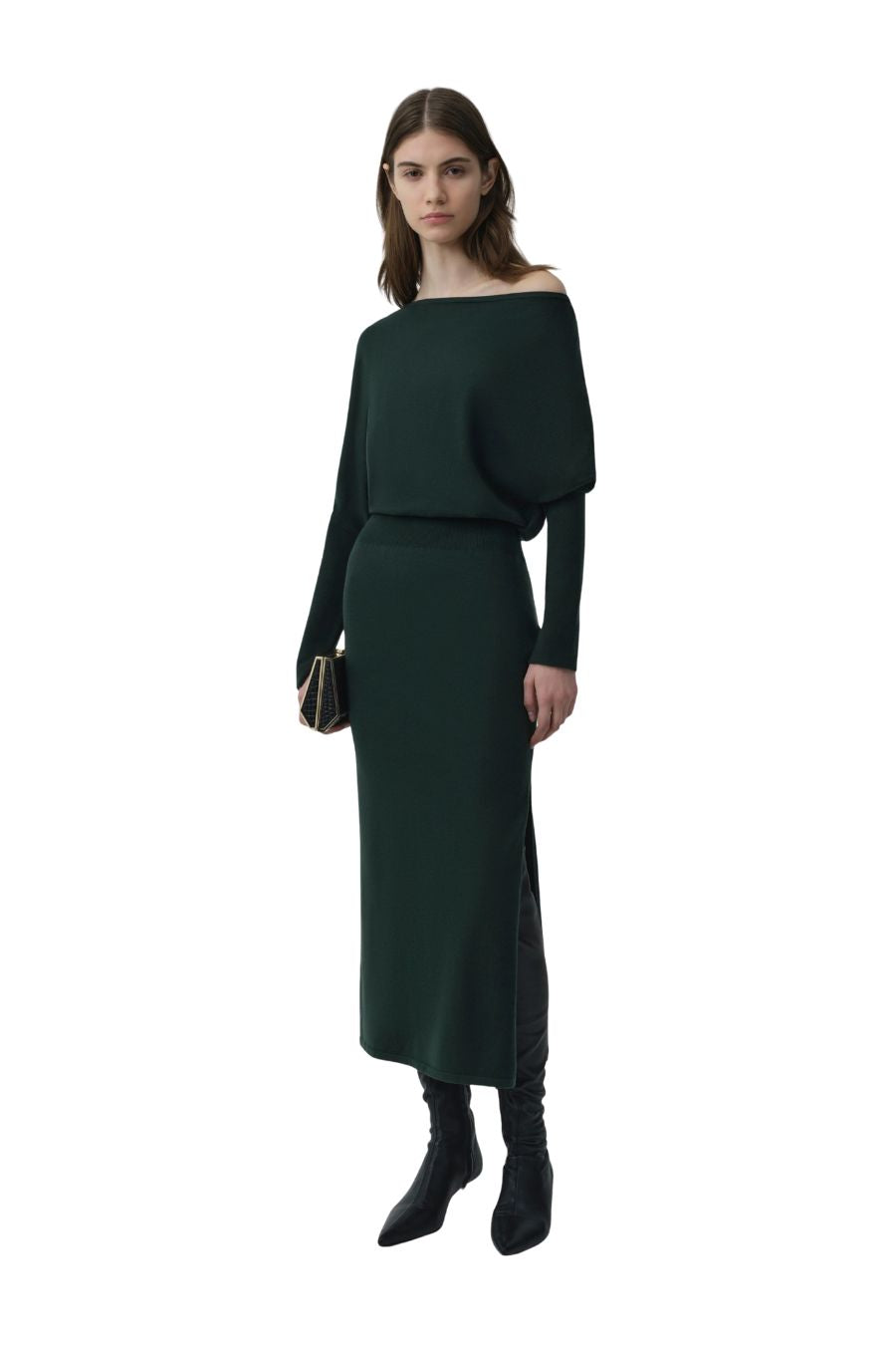Janese Knit Dress in Everglade