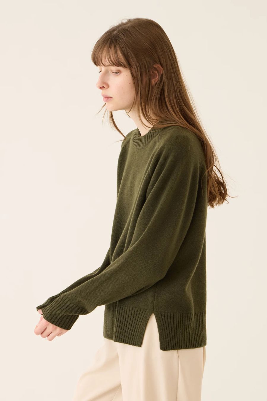 Orla Cashmere Sweater in Loden