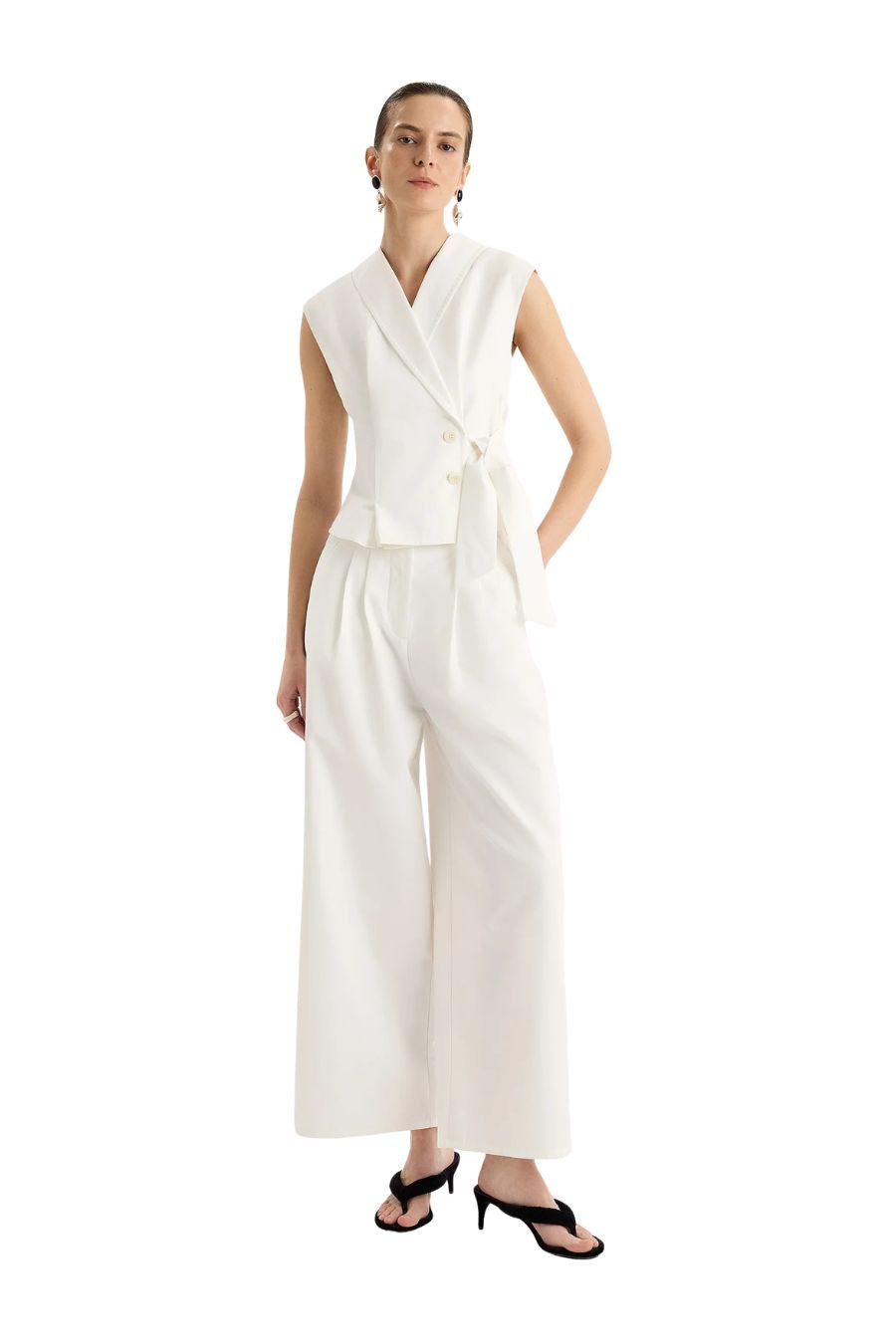 Niebla Pant in White