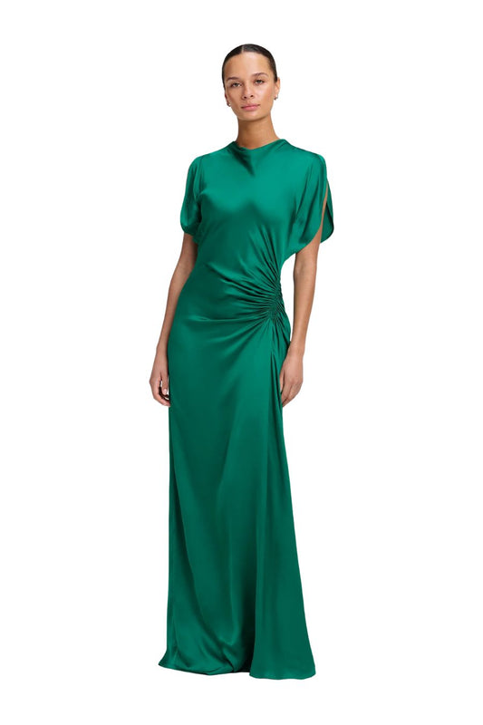 Nadia Gown in Bright Emerald