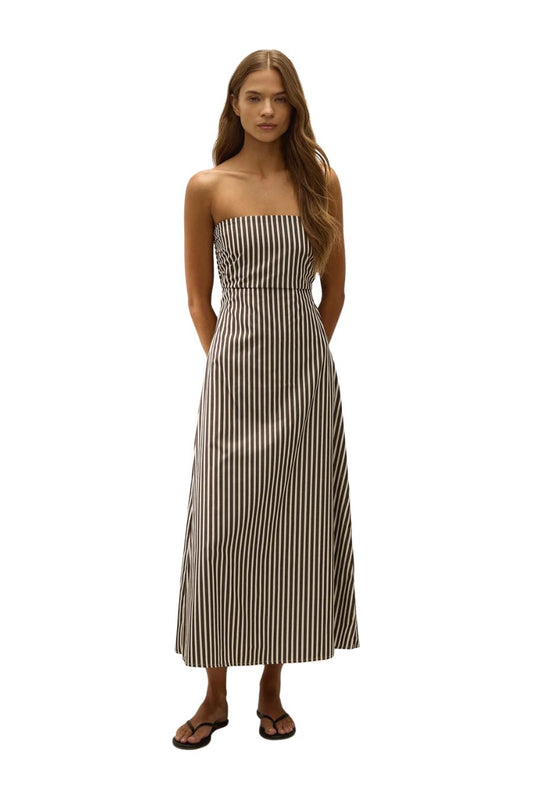 Casimiro Dress in Rita Stripe Port