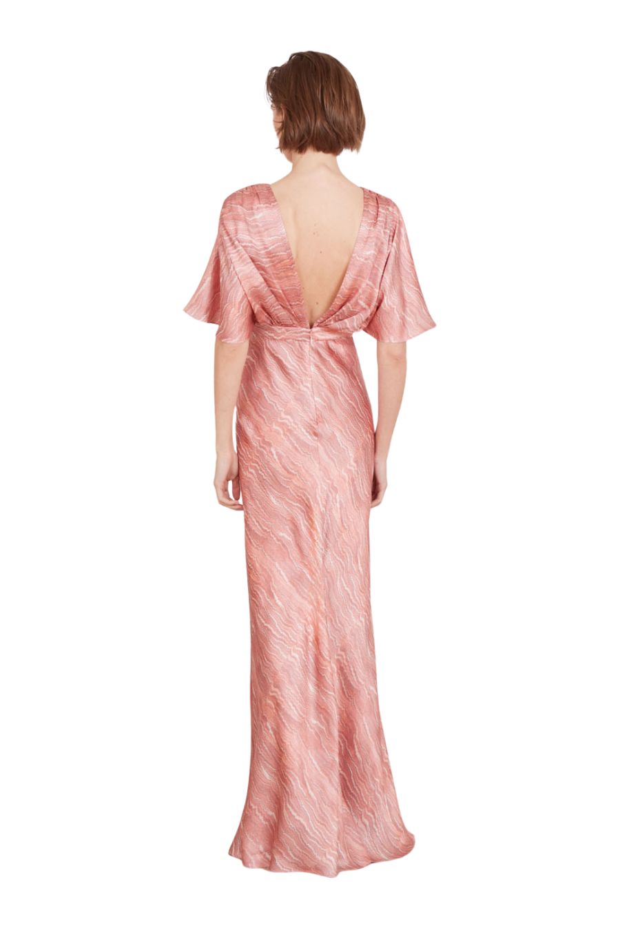 Winona Dress in Blush Marbling