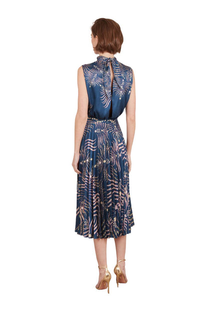 Fleur E Dress in Palm Trellis