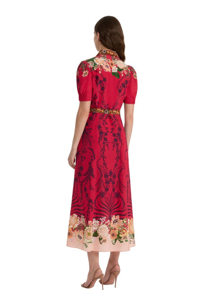 Vanessa D Dress in Aster Border