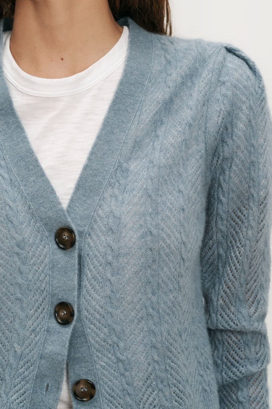 Solene Cardigan in Blue River