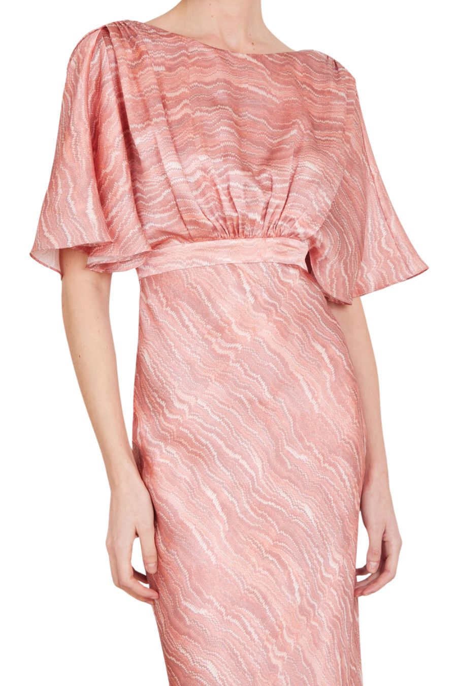 Winona Dress in Blush Marbling
