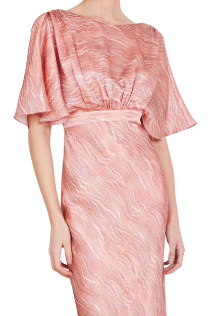 Winona Dress in Blush Marbling