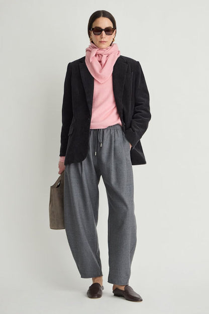 Apiece Apart Softest Tissue Scarf Tie Top in Pink, alternate view