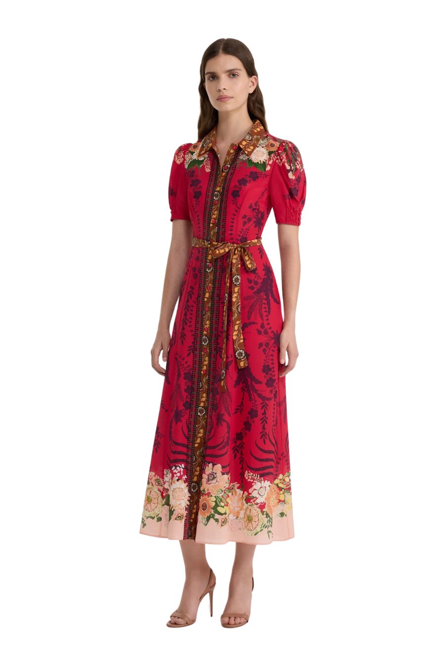 Vanessa D Dress in Aster Border
