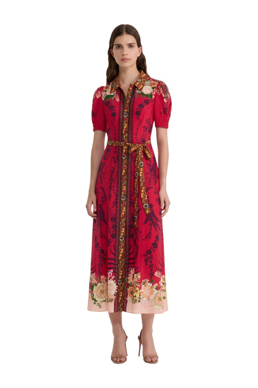 Vanessa D Dress in Aster Border