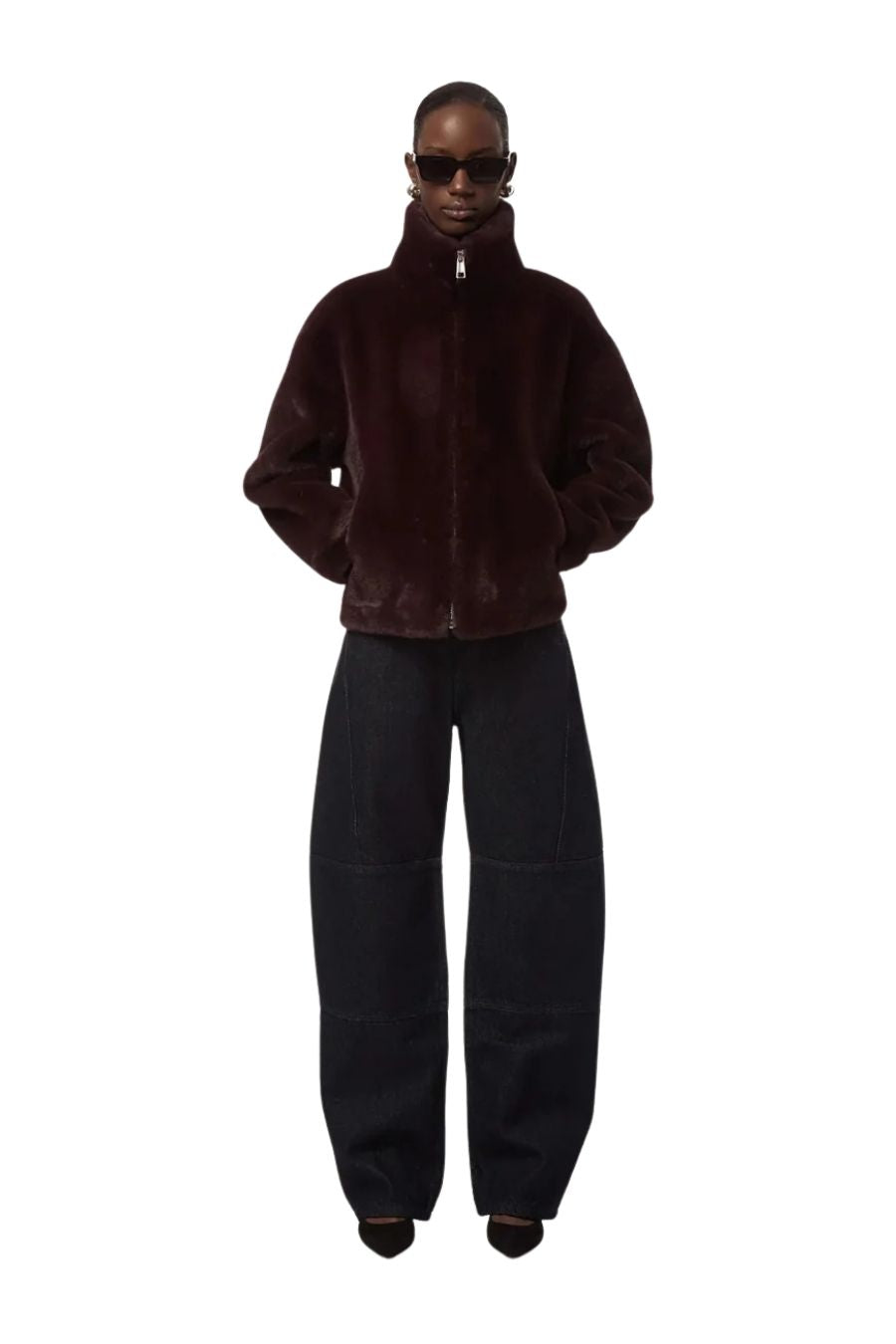 Brooks Coat in Burgundy