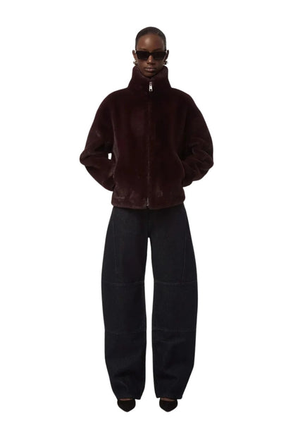 Brooks Coat in Burgundy