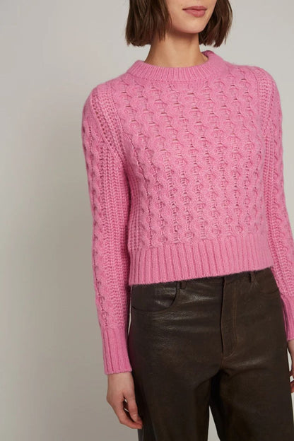 Amara Sweater in Taffy Pink