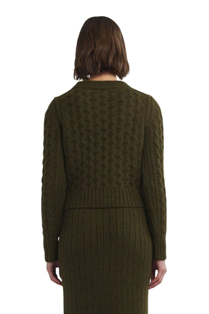 Amara Sweater in Dark Olive