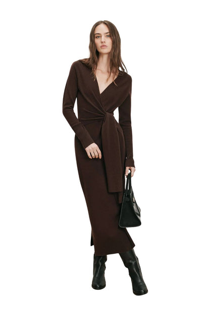 Salomez Knit Dress in Espresso