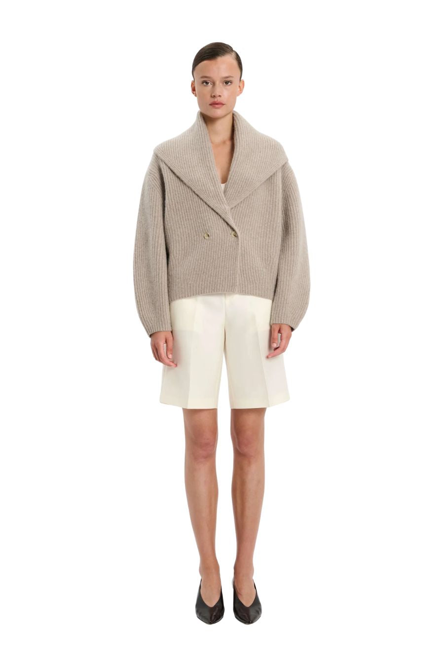 Coatigan in Beige Melange