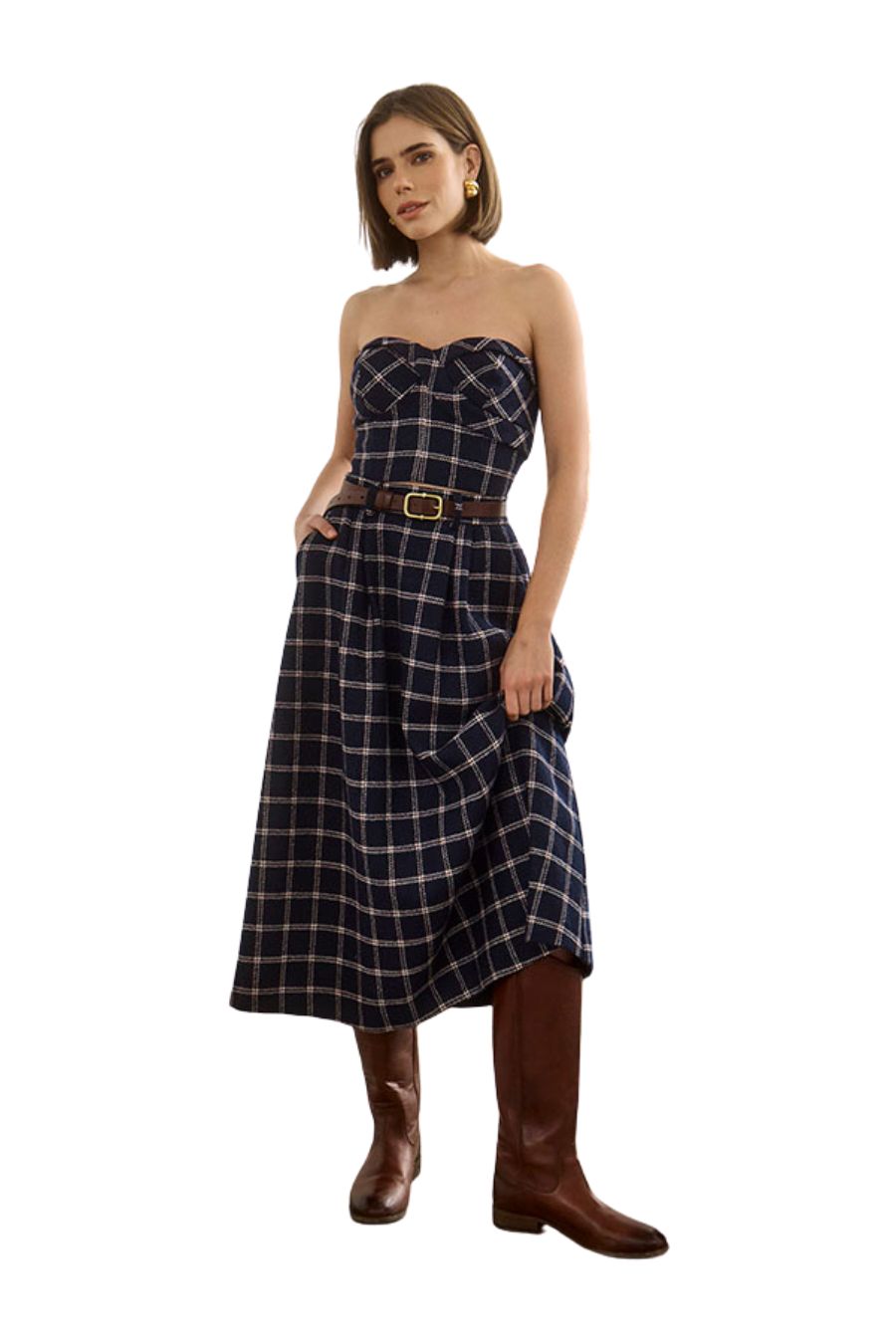 Queenby Skirt in St Andrews Check