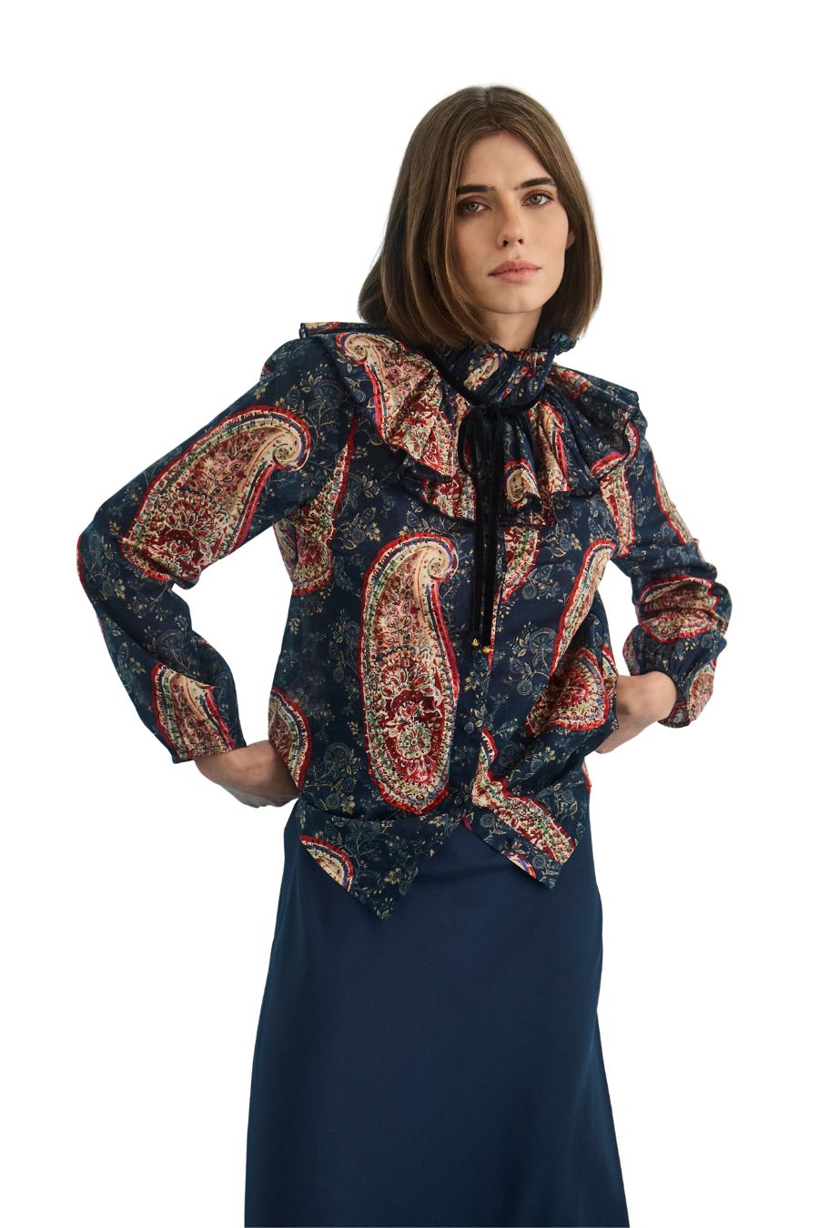 Eloise Top in Twilight Paisley