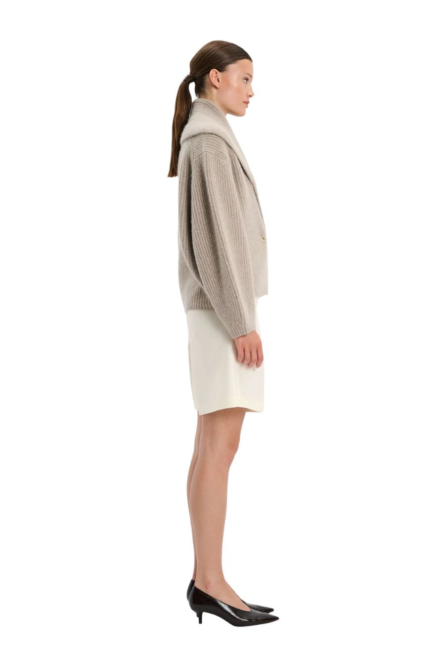 Coatigan in Beige Melange