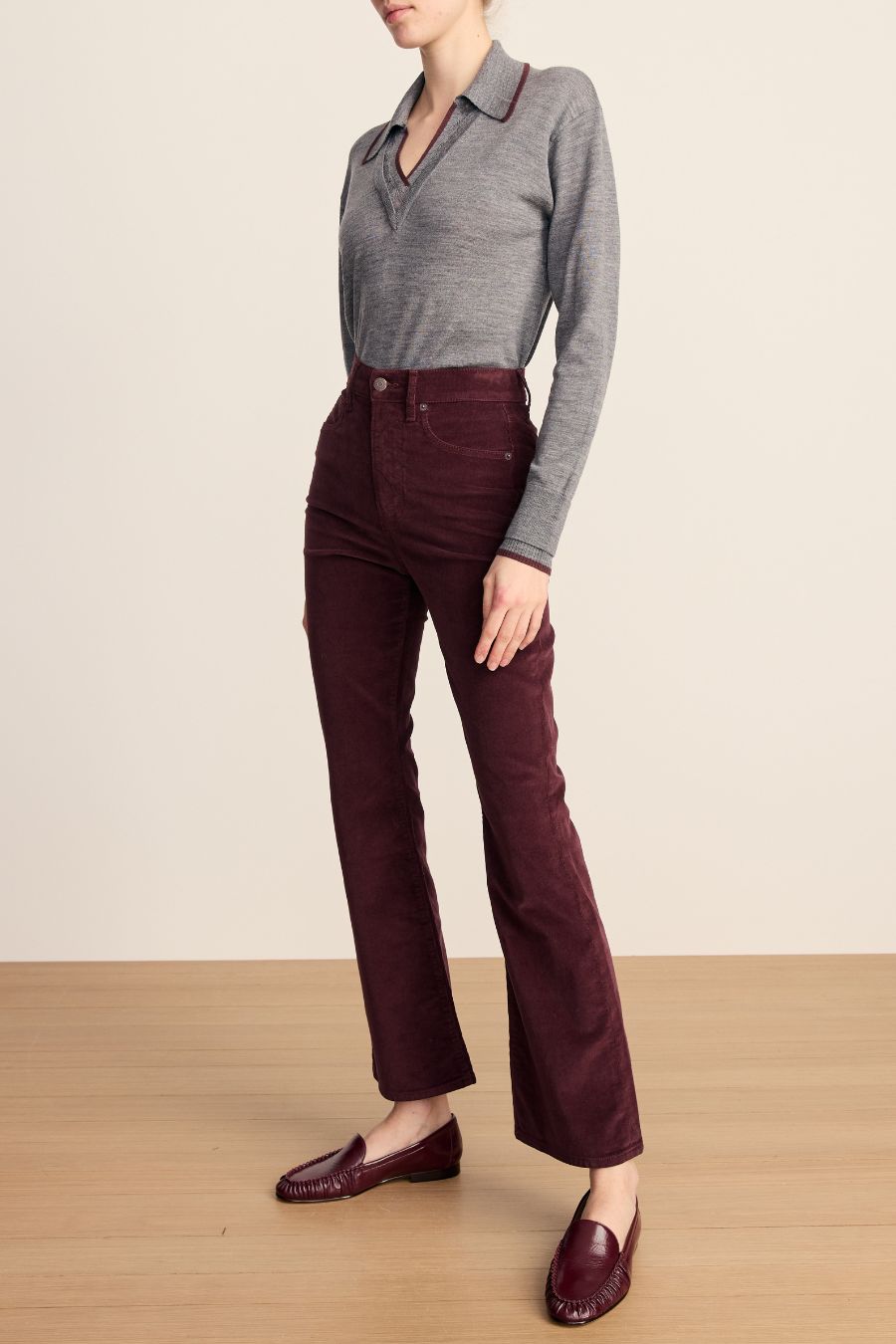 Carson Corduroy in Burgundy