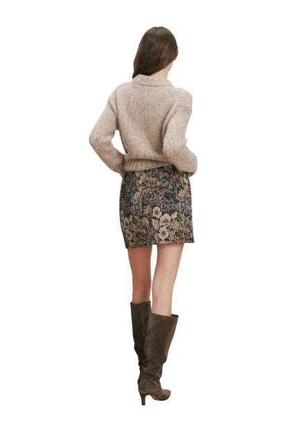 Ohemia Skirt in Dark Eggplant Multi
