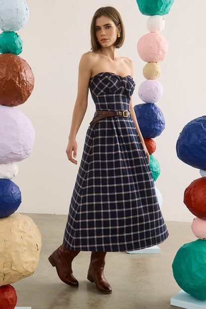 Queenby Skirt in St Andrews Check
