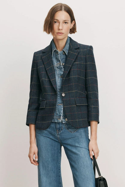Schoolboy Dicky Jacket in Navy Multi