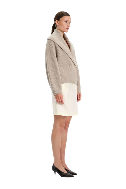 Coatigan in Beige Melange