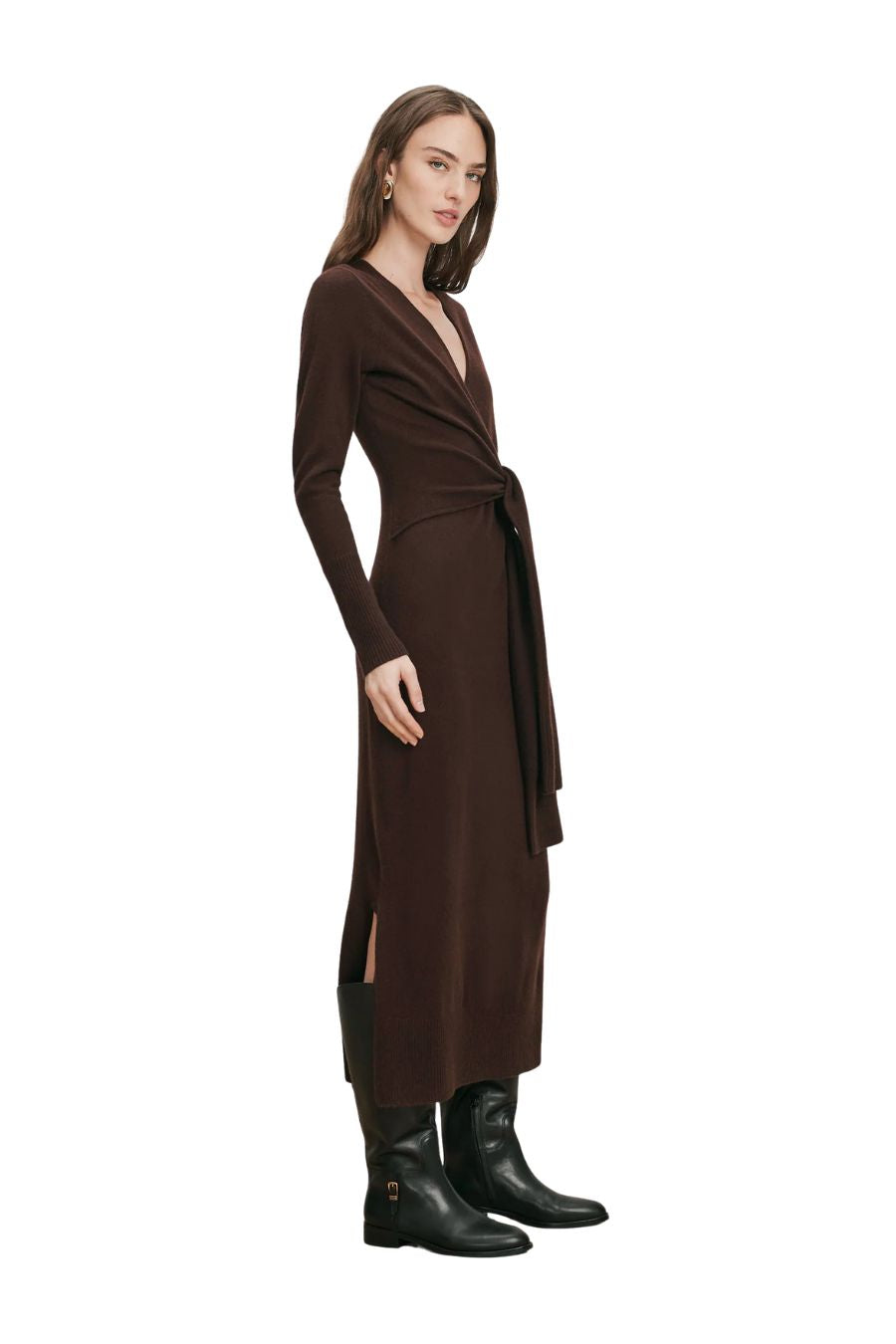 Salomez Knit Dress in Espresso