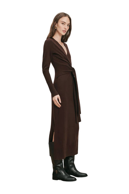 Salomez Knit Dress in Espresso