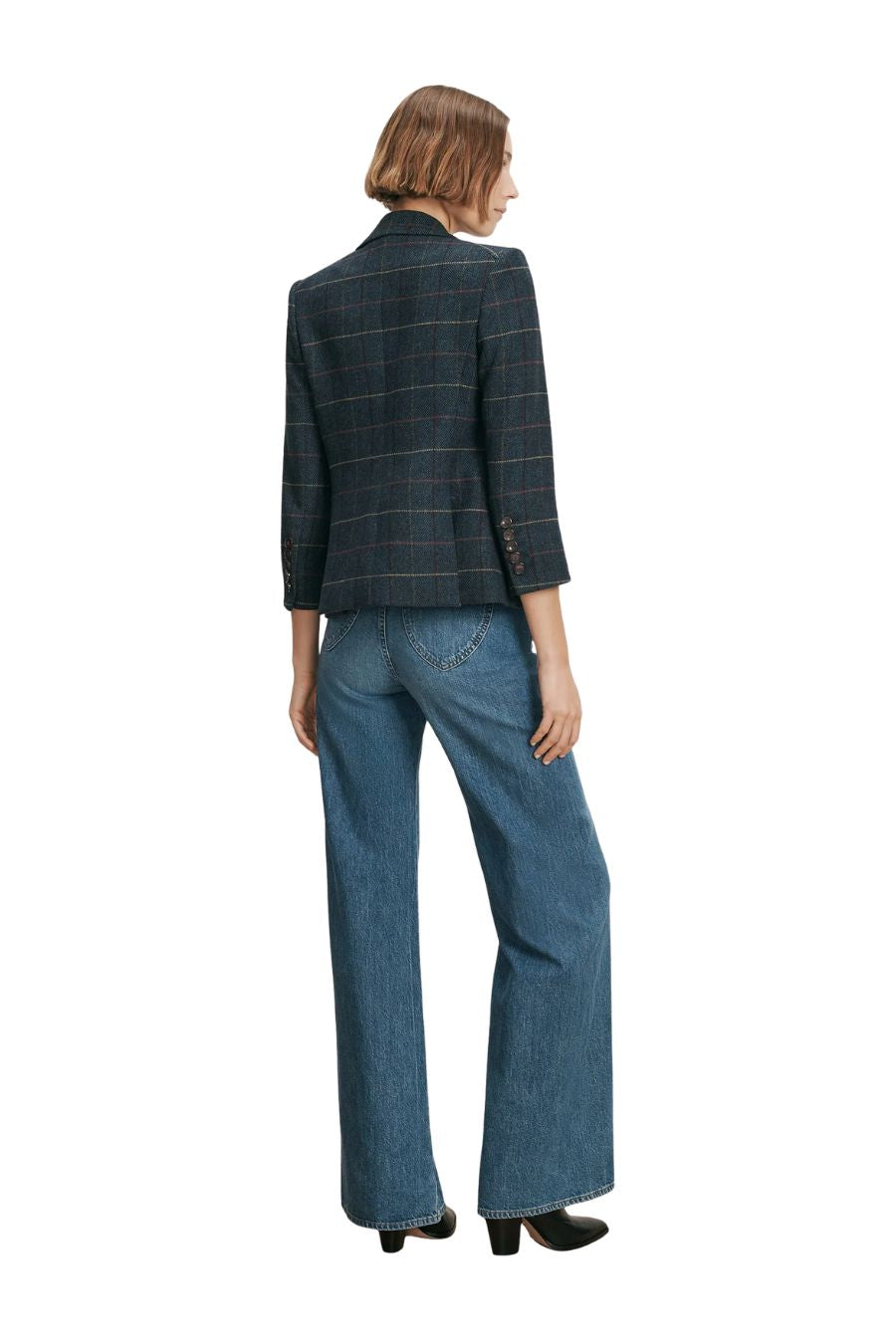 Schoolboy Dicky Jacket in Navy Multi