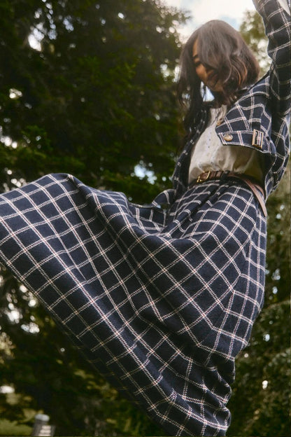 Queenby Skirt in St Andrews Check by Hunter Bell