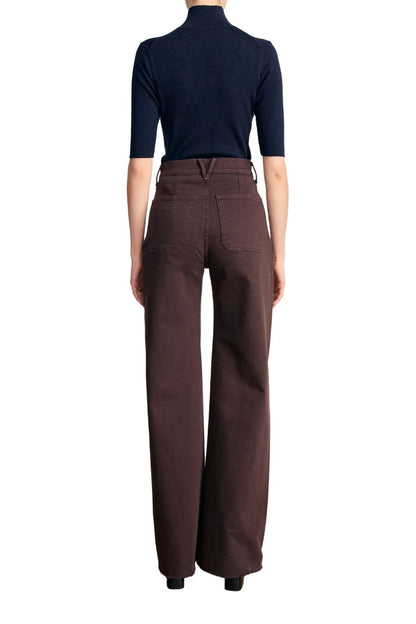 Grant Pant with Patch Pockets in Espresso