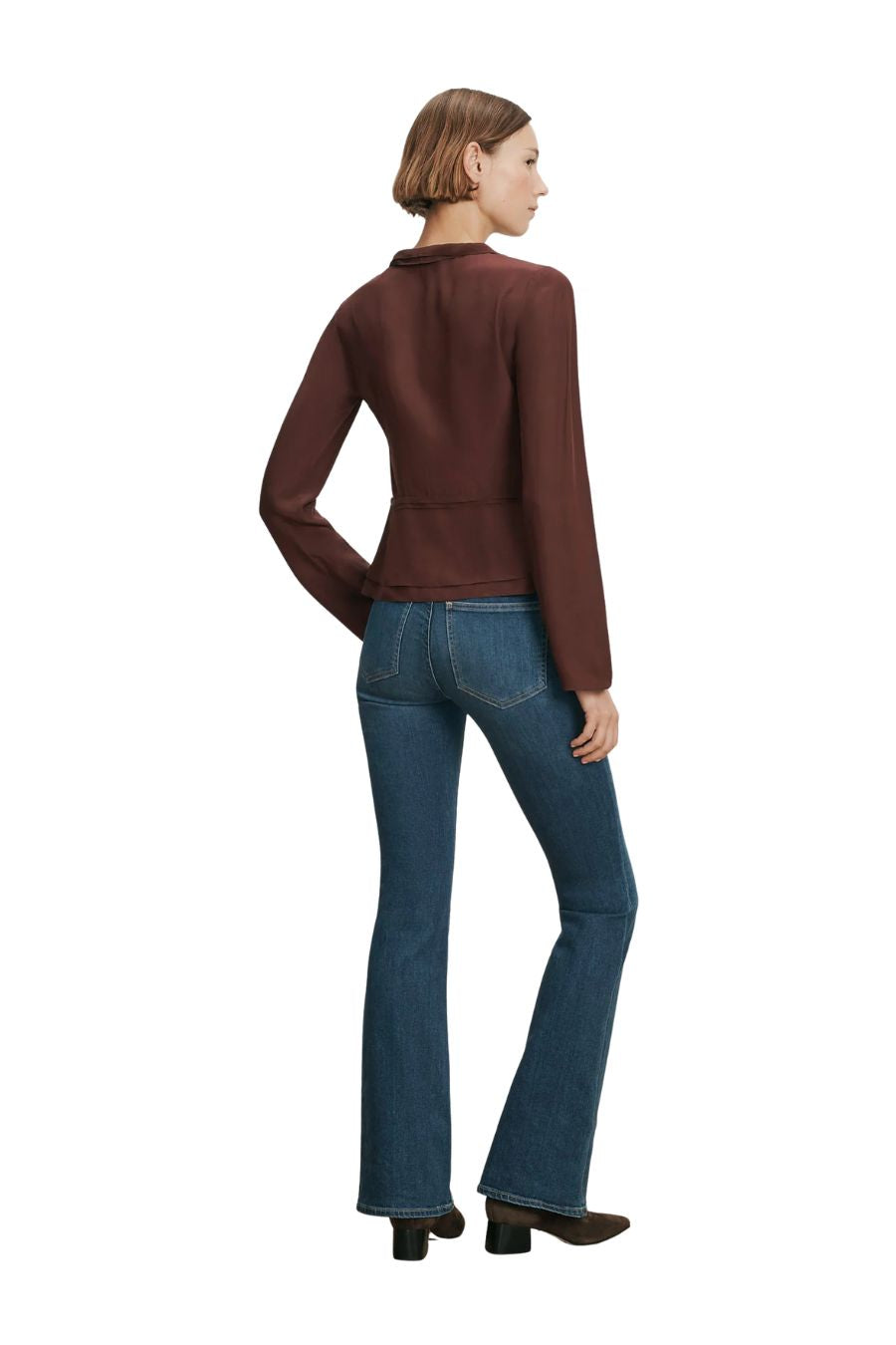 Loralynn Blouse in Burgundy
