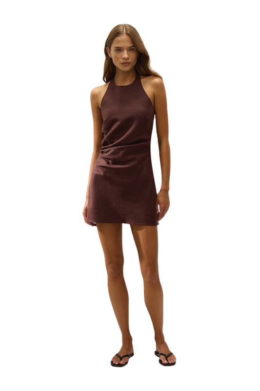 Neves Mini Dress in Port