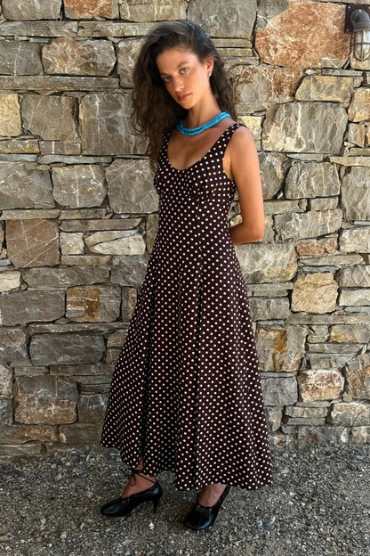 Esme Dress in Martinha Polka Dot by FAITHFULL THE BRAND