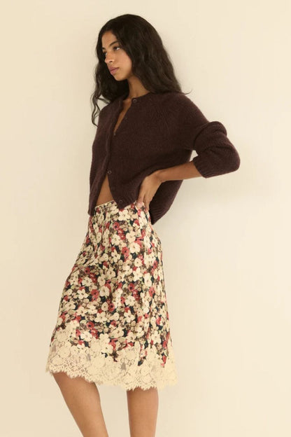 Darcy Cardigan in Red Umber