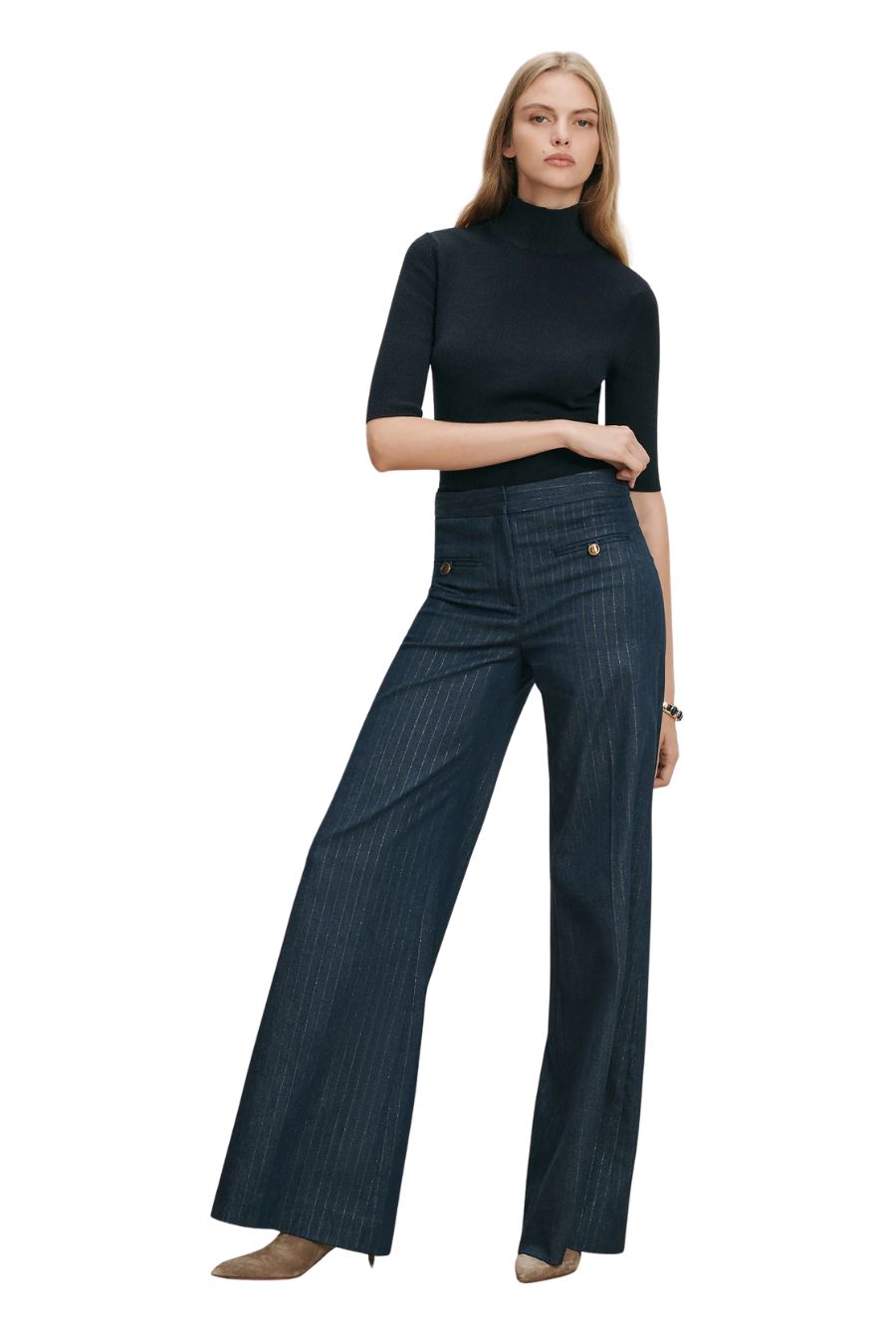 TS Ledger Pant in Medium Indigo/Copper