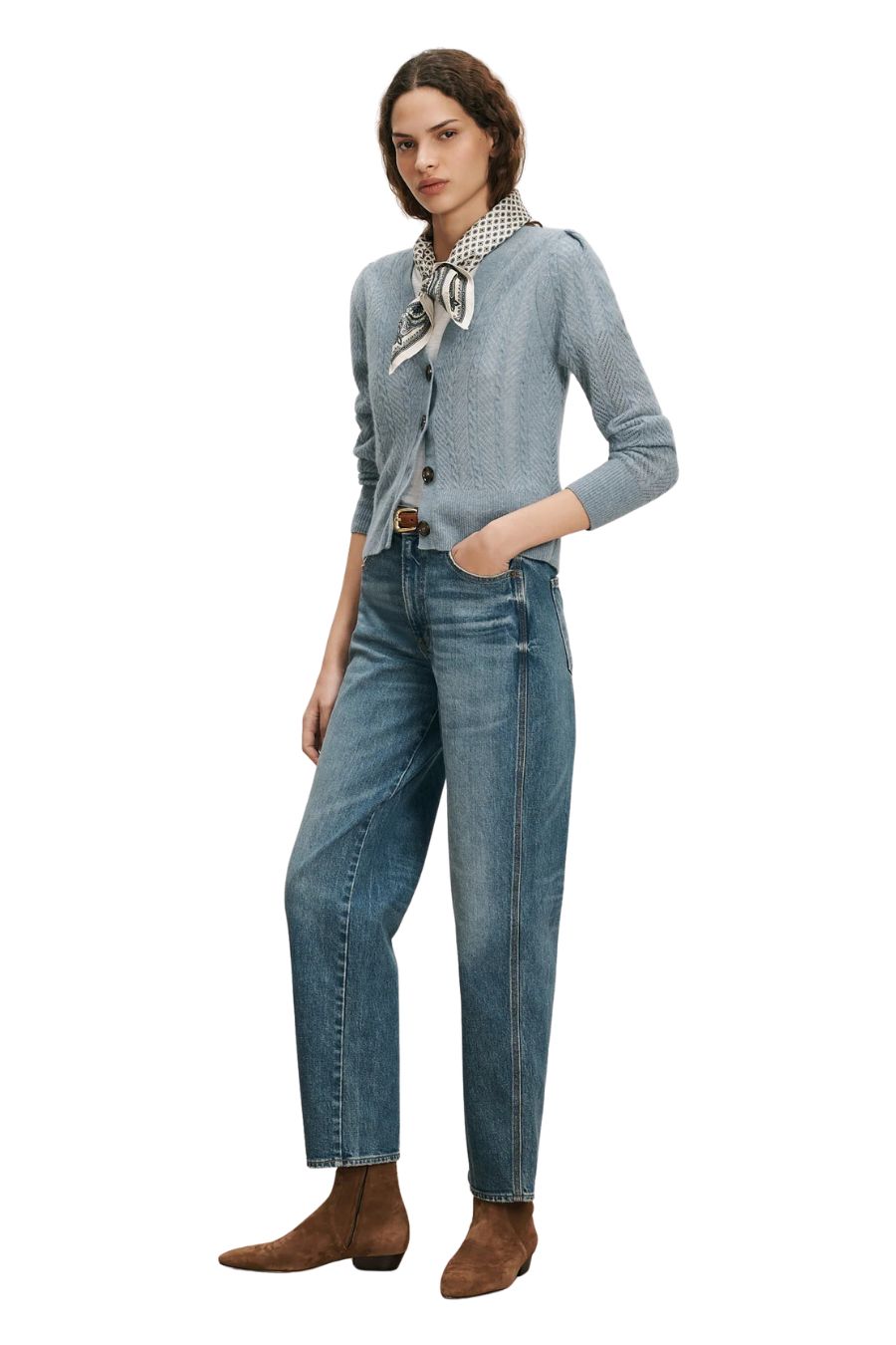 TS Solene Cardigan in Blue River