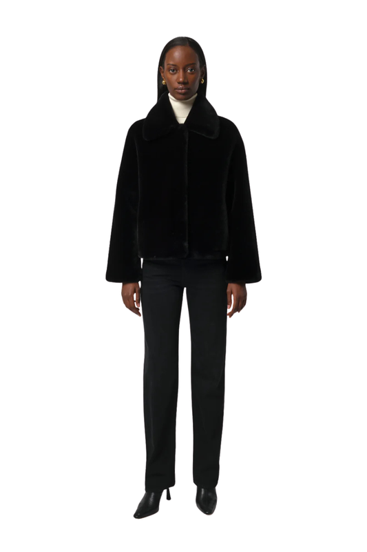 Elis Coat in Noir