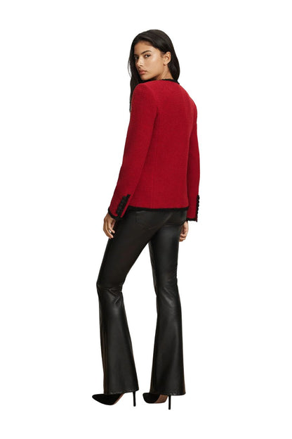 TS Cyrene Dickey Jacket in Cardinal Red/Black